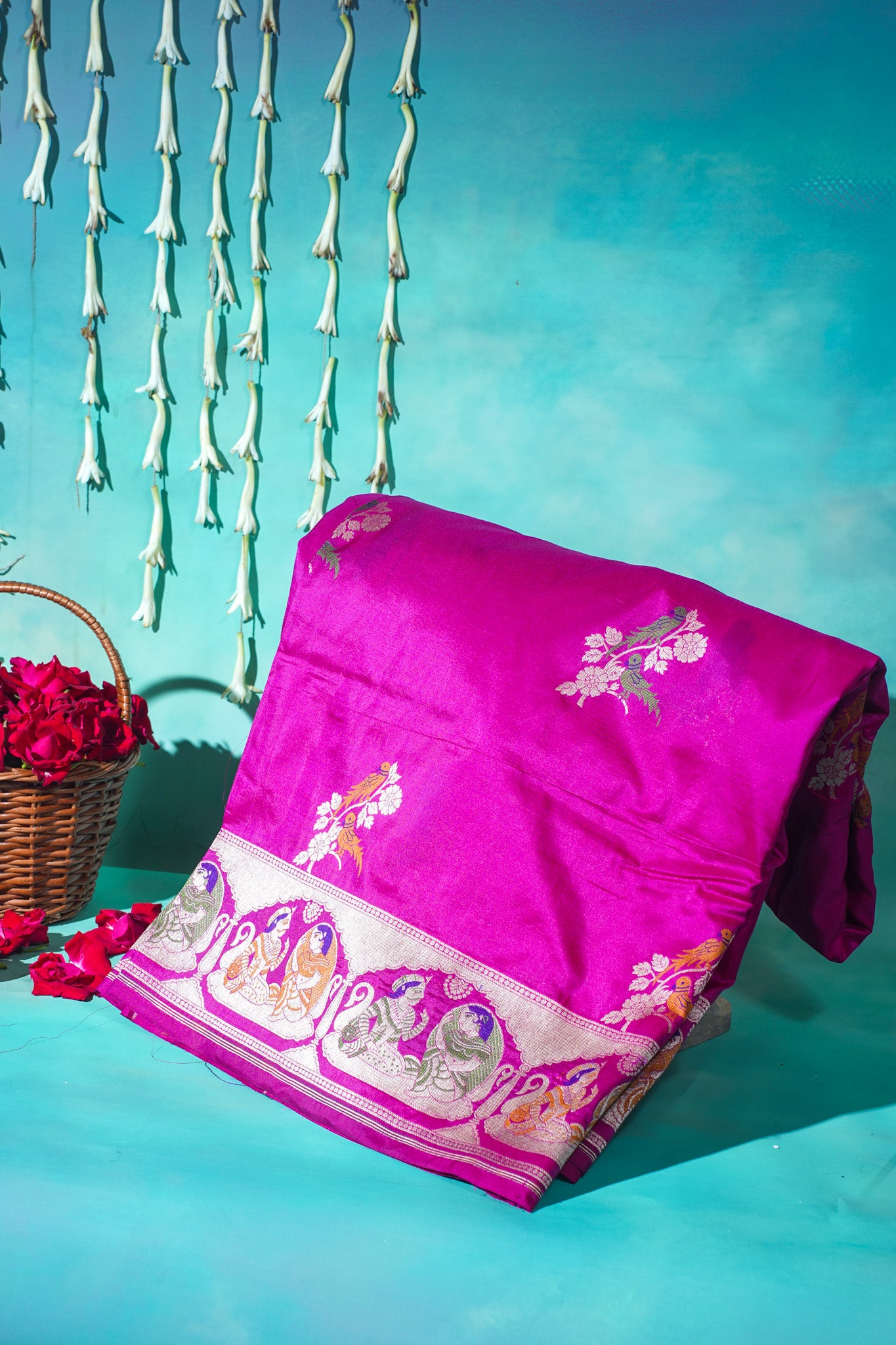 "VIRASAT 170" Pure Banarasi Silk Handloom Saree With Kadwa Booti