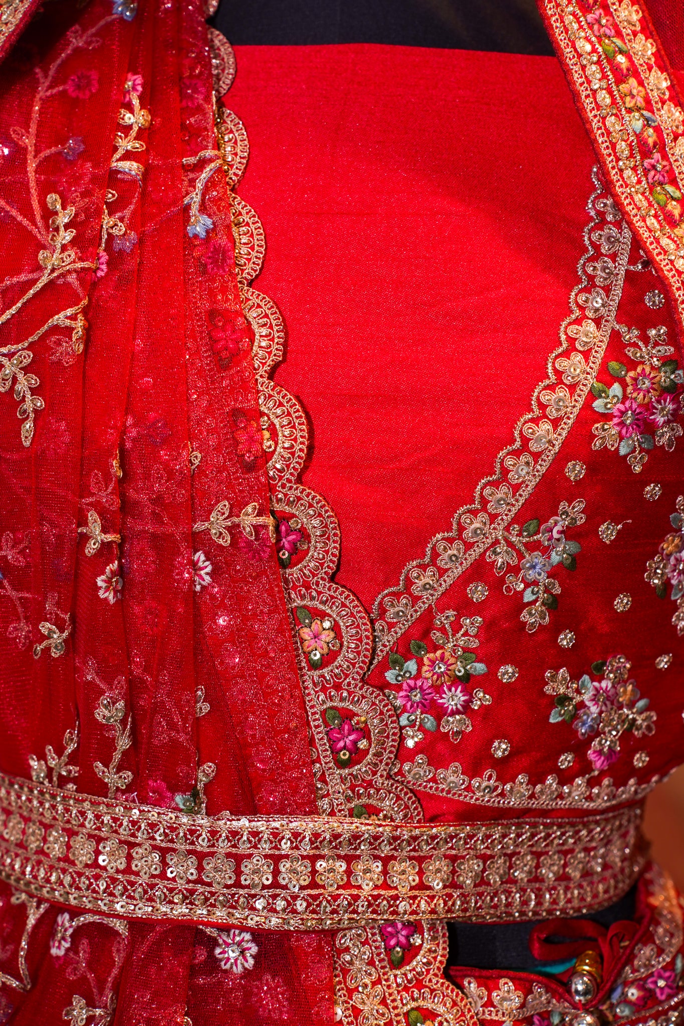"Mansi 069" Banarasi Sequence AD Work Silk Lehenga
