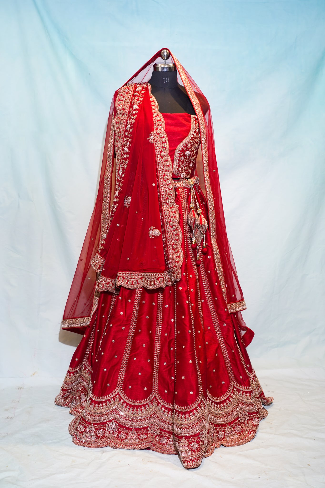 "Mansi 070" Banarasi Hand-Work Silk Lehenga