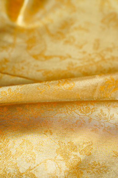UTSAV BANARAS 352: Royal Gold Brocade Tissue Silk Saree with Multicolor Meenakari Zari Border &amp; Artistic Palla