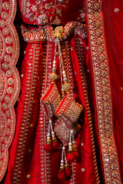"Mansi 070" Banarasi Hand-Work Silk Lehenga
