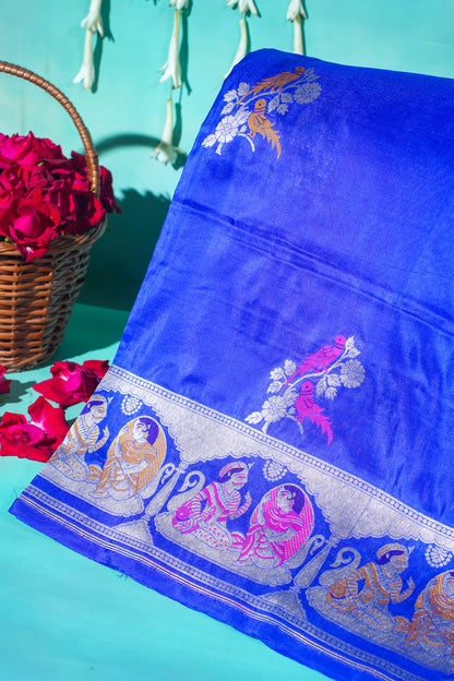 "VIRASAT 170" Pure Banarasi Silk Handloom Saree With Kadwa Booti