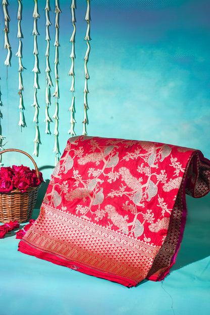 "Virasat 253" Banarasi Pure Katan Silk Saree