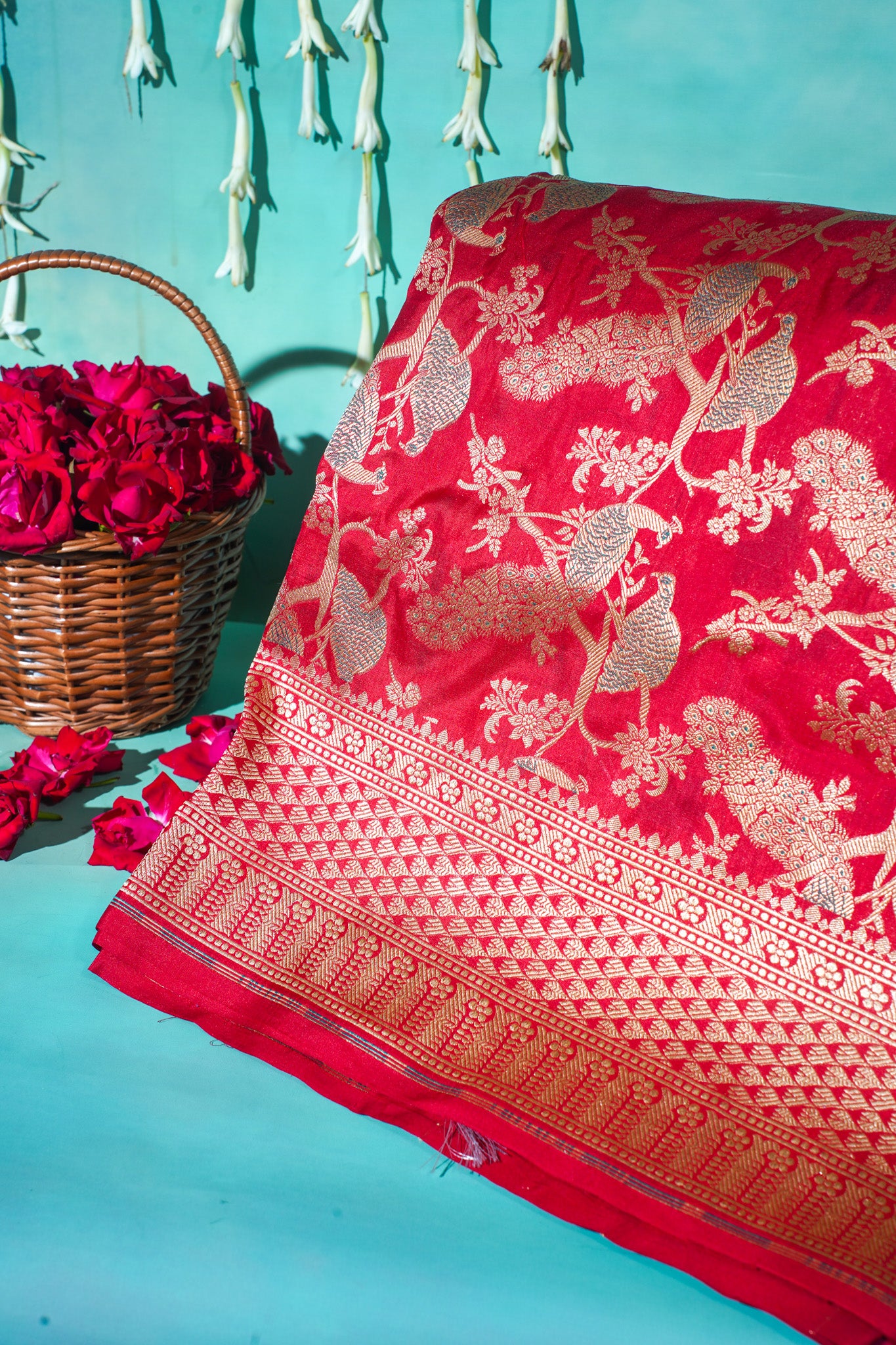 "VIRASAT 253" Banarasi Pure Katan Silk Saree