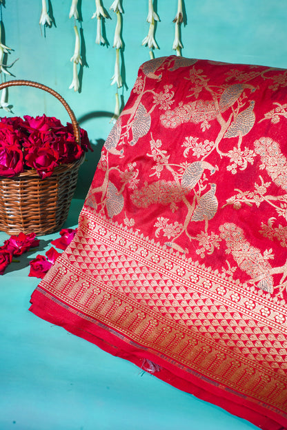 "Virasat 253" Banarasi Pure Katan Silk Saree