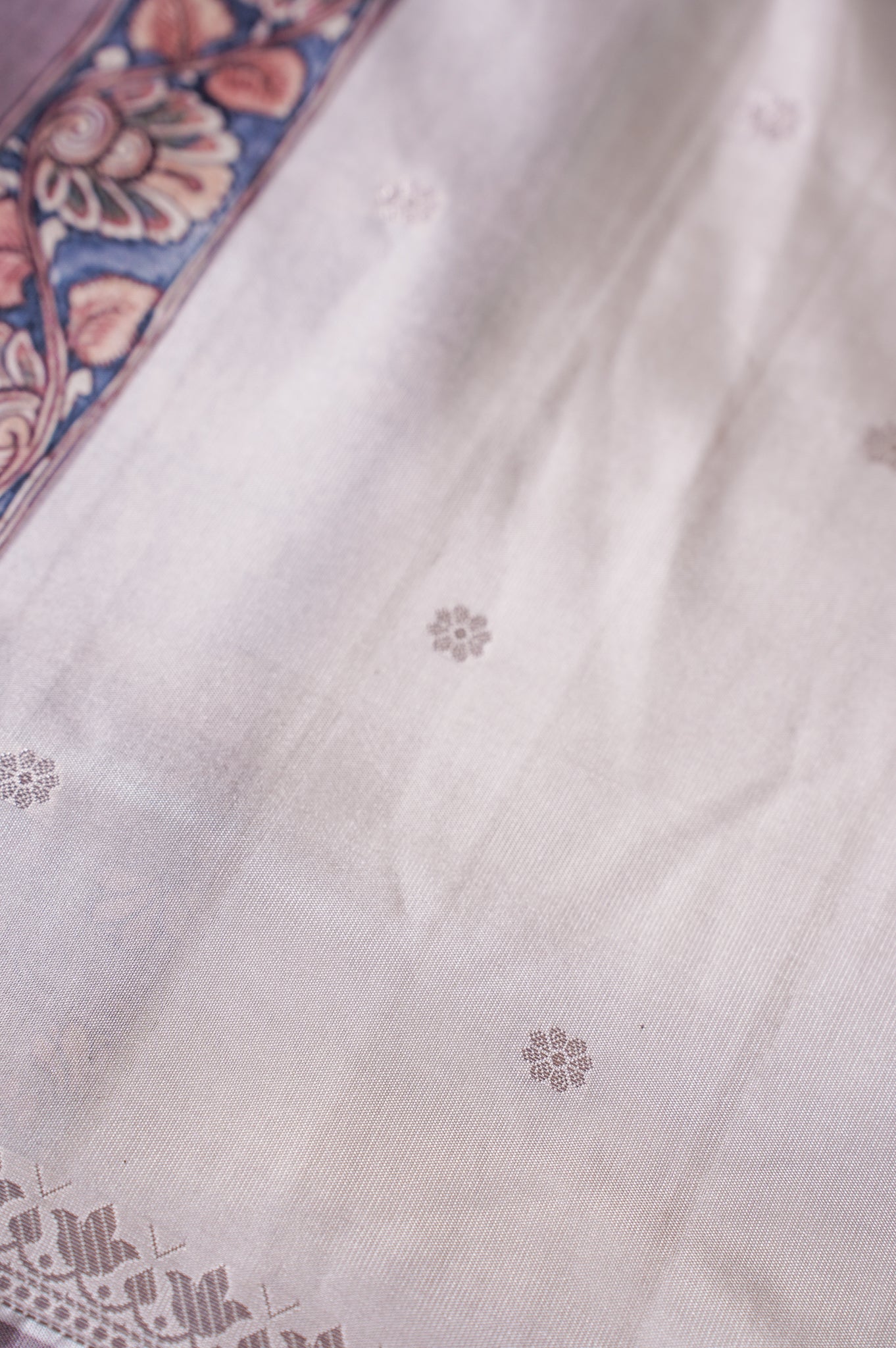 "UTSAV BANARAS 243" Banarasi Artistic Kalamkari Soft Silk Saree With Mythical Bird Motifs