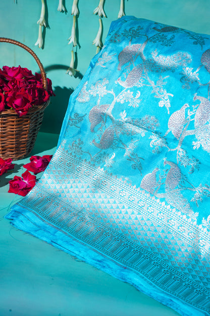 "Virasat 253" Banarasi Pure Katan Silk Saree