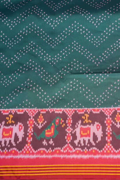 "UTSAV BANARAS 173" Banarasi Rich Green Patola Silk Saree