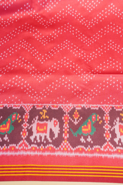 "UTSAV BANARAS 174" Banarasi Vibrant Red Patola Silk Saree