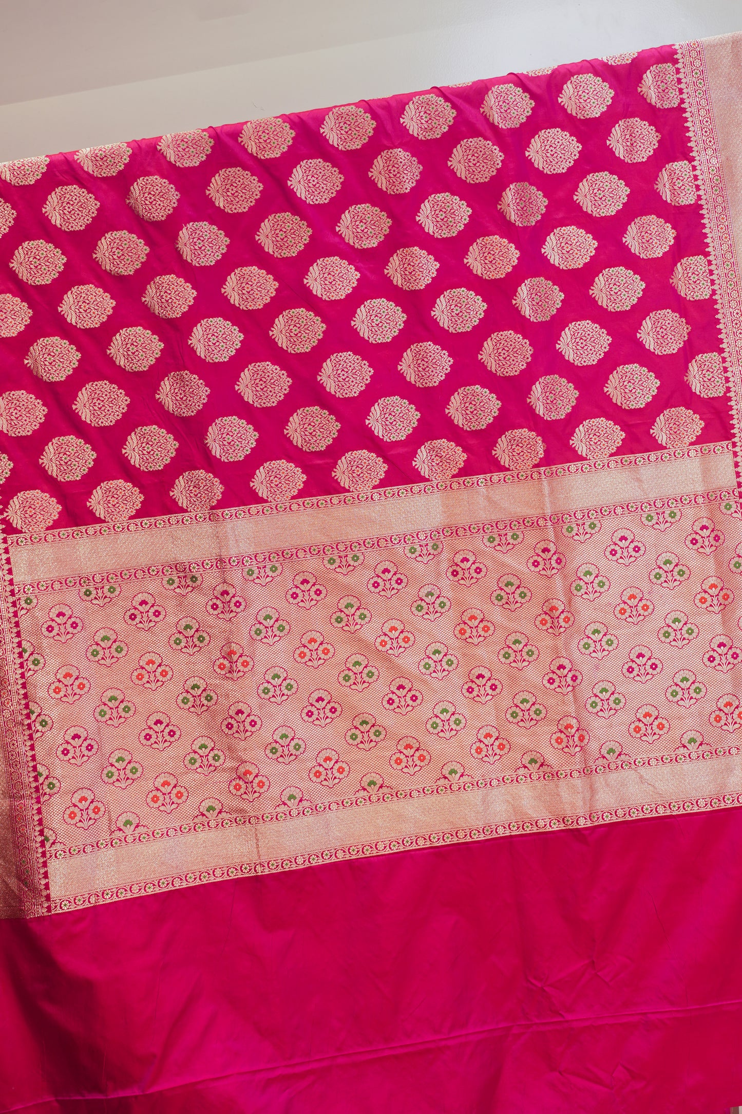 Classic Pink Banarasi Silk Saree