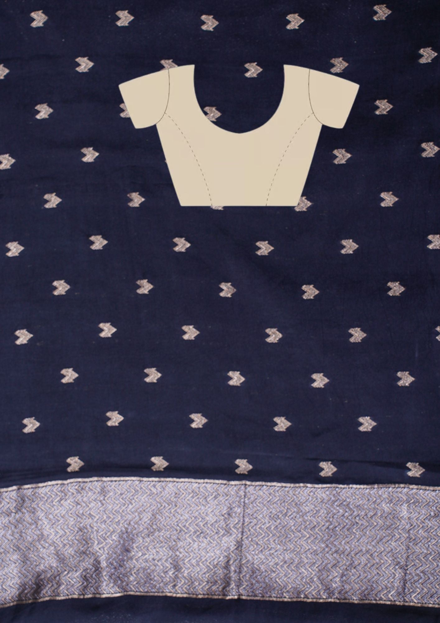 "WAAH BANARAS 035" Banarasi Black Designer Tissue Silk Saree