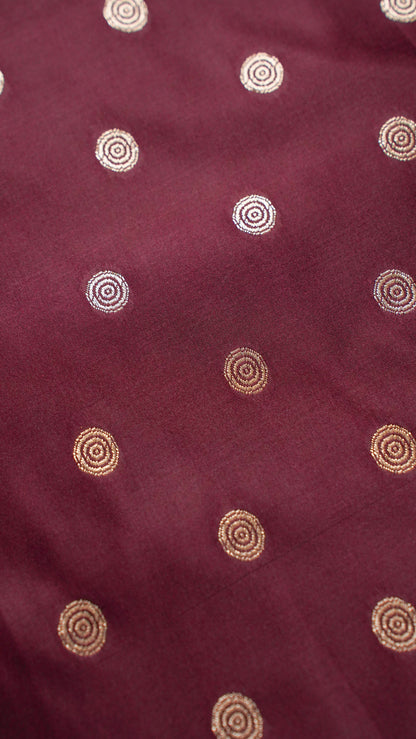 Banarasi Pure Massaru silk saree with Ghat Border