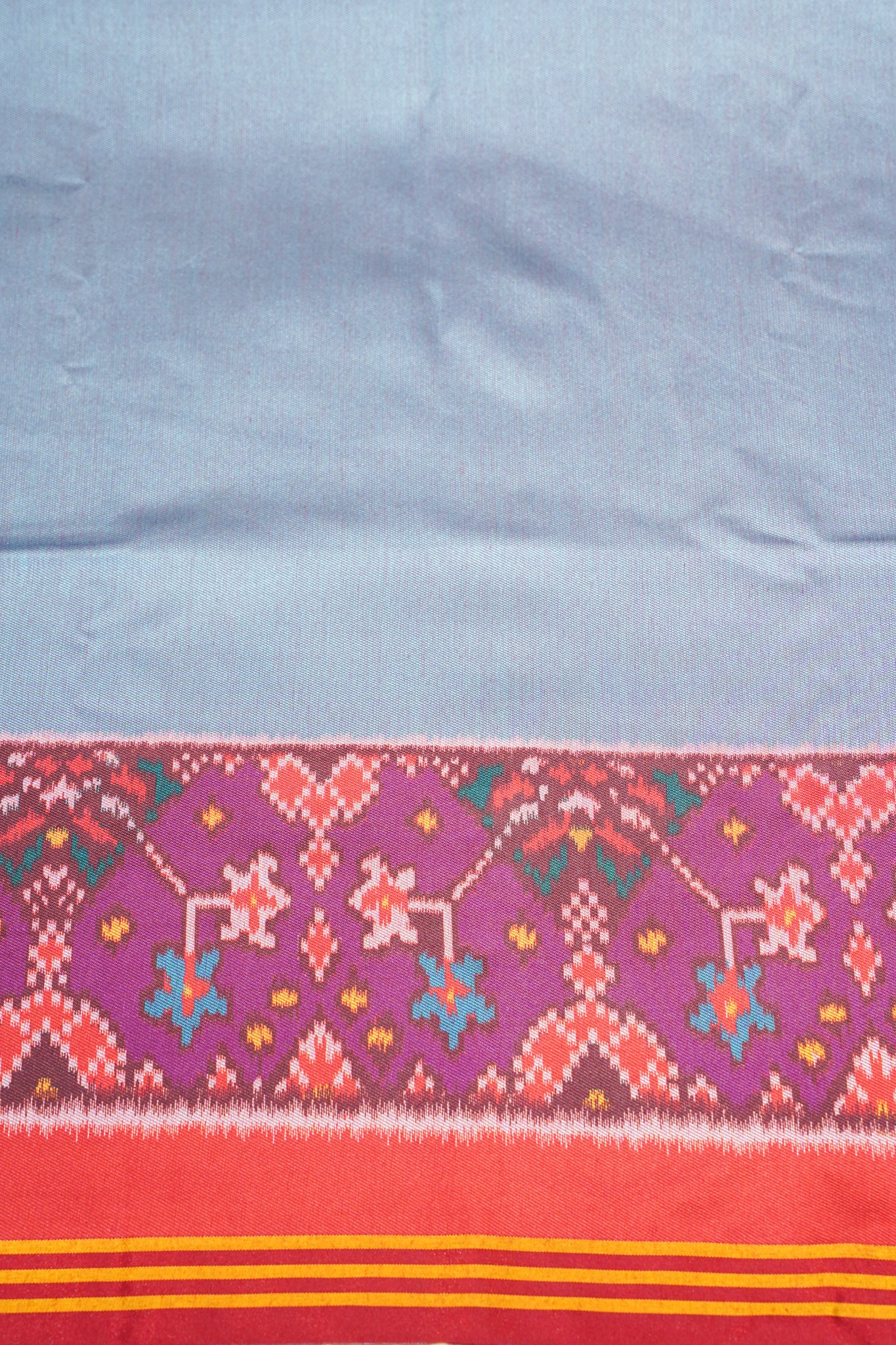 "UTSAV BANARAS 180" Banarasi Traditional Blue Ikat Silk Saree