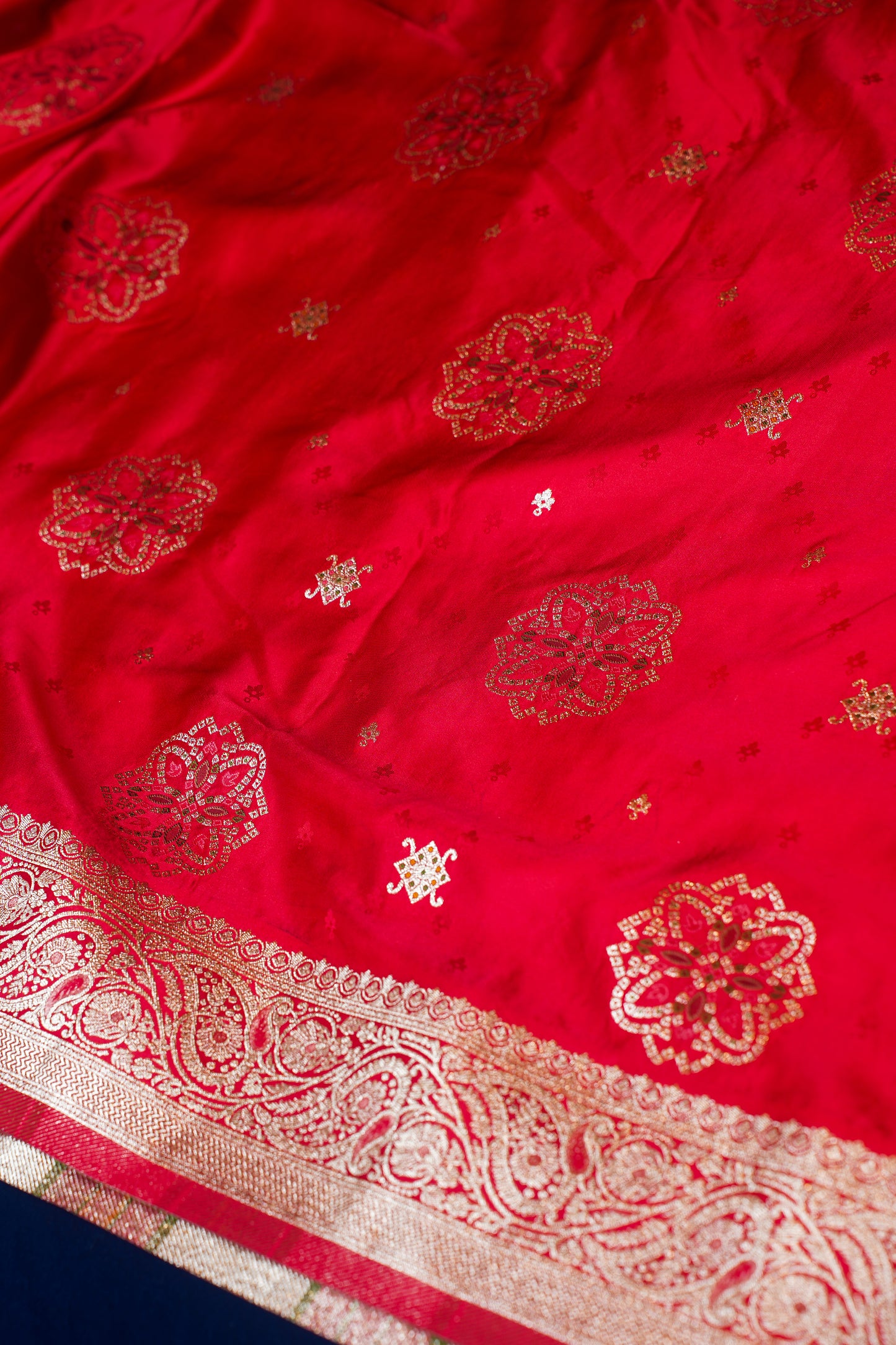 Red Banarasi Silk Saree