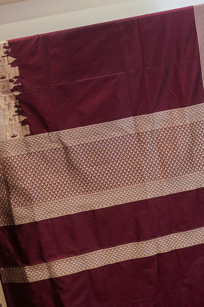 Kashi Ghat Weaving Pure Banarasi Saree With zari work