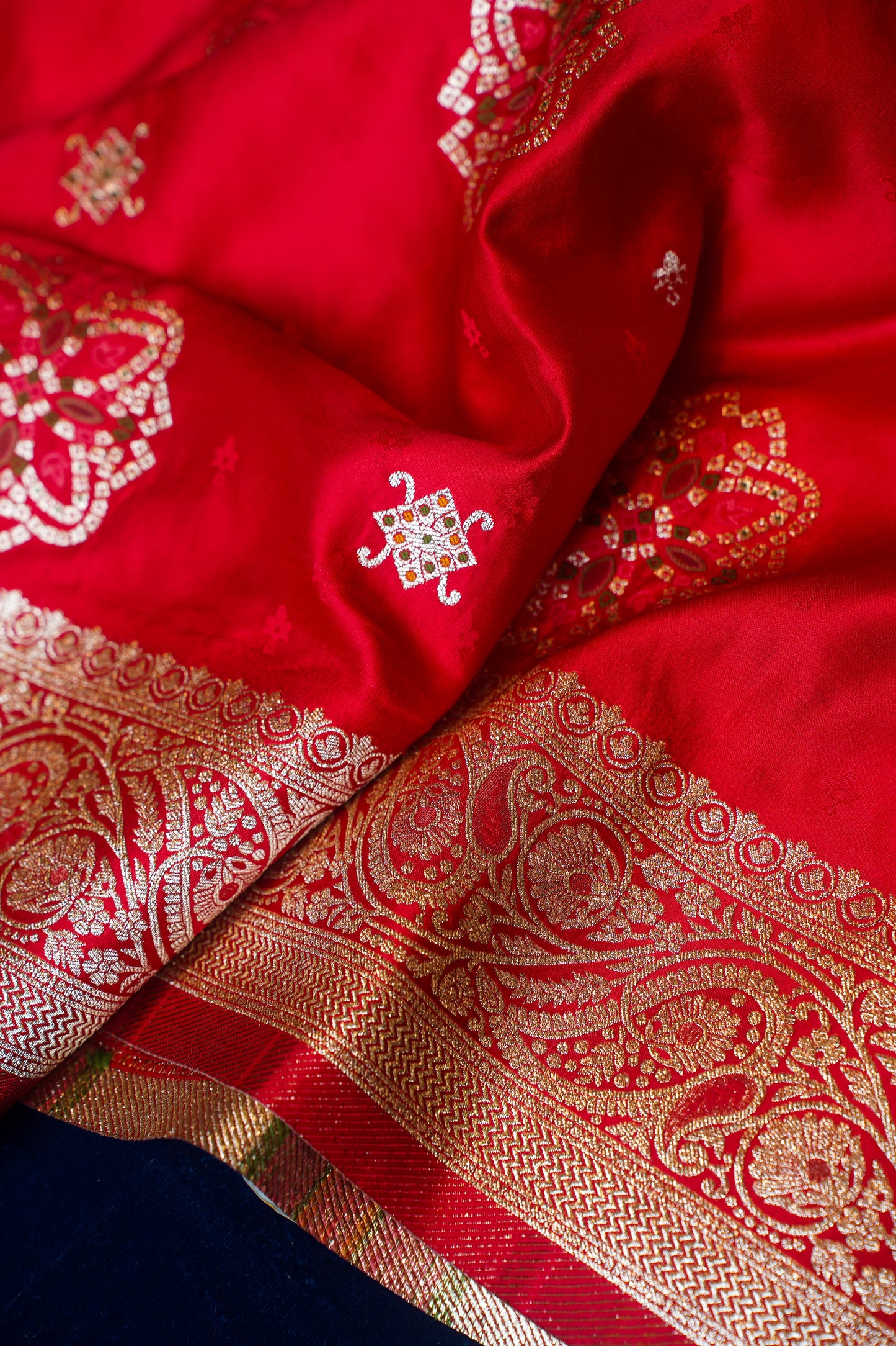 Red Banarasi Silk Saree