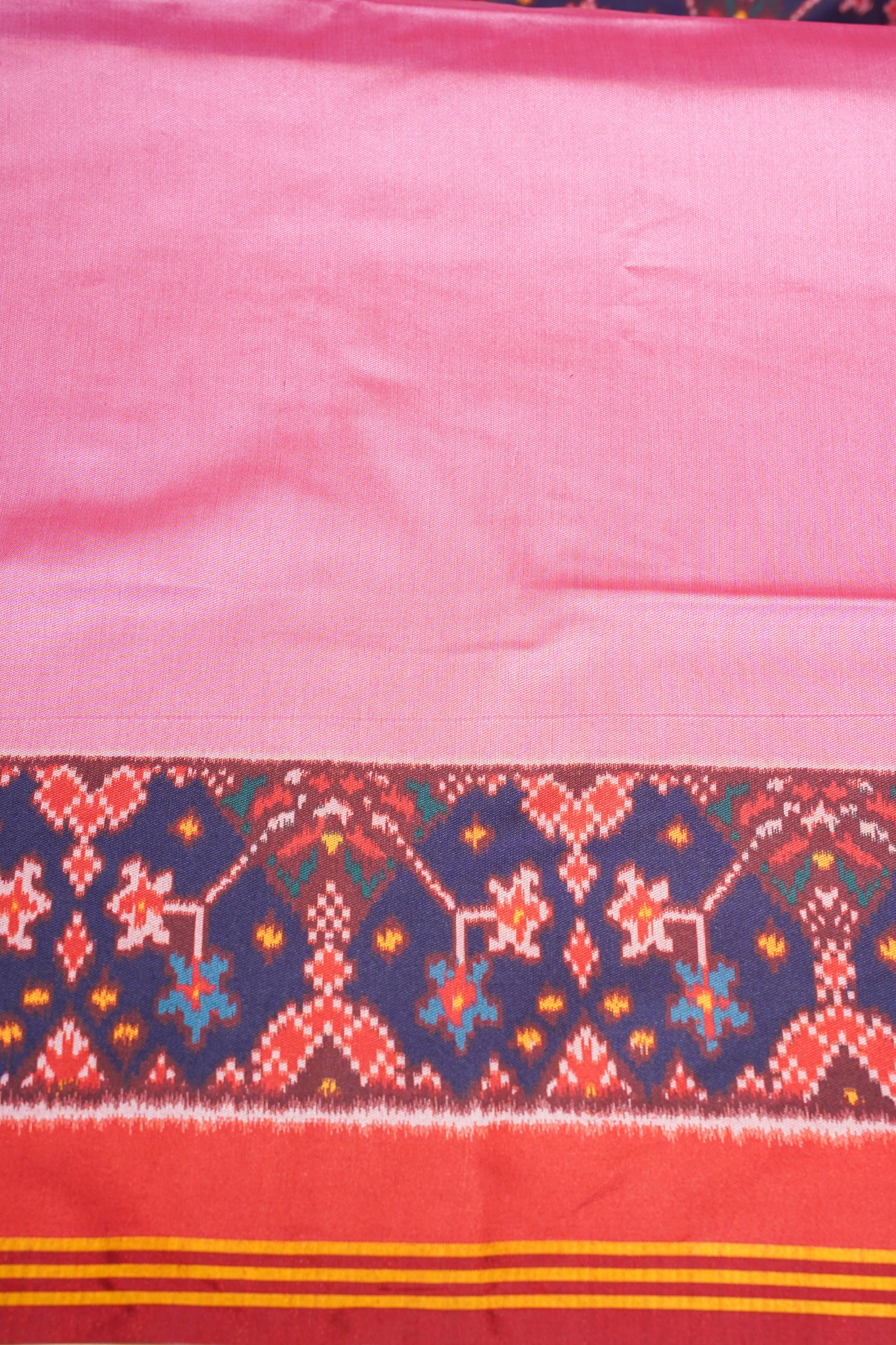 "UTSAV BANARAS 181" Banarasi Elegant Pink Ikat Patola Silk Saree