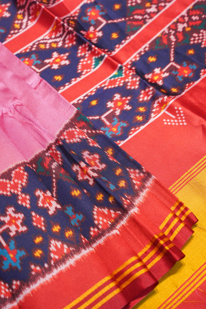 "UTSAV BANARAS 181" Banarasi Elegant Pink Ikat Silk Saree