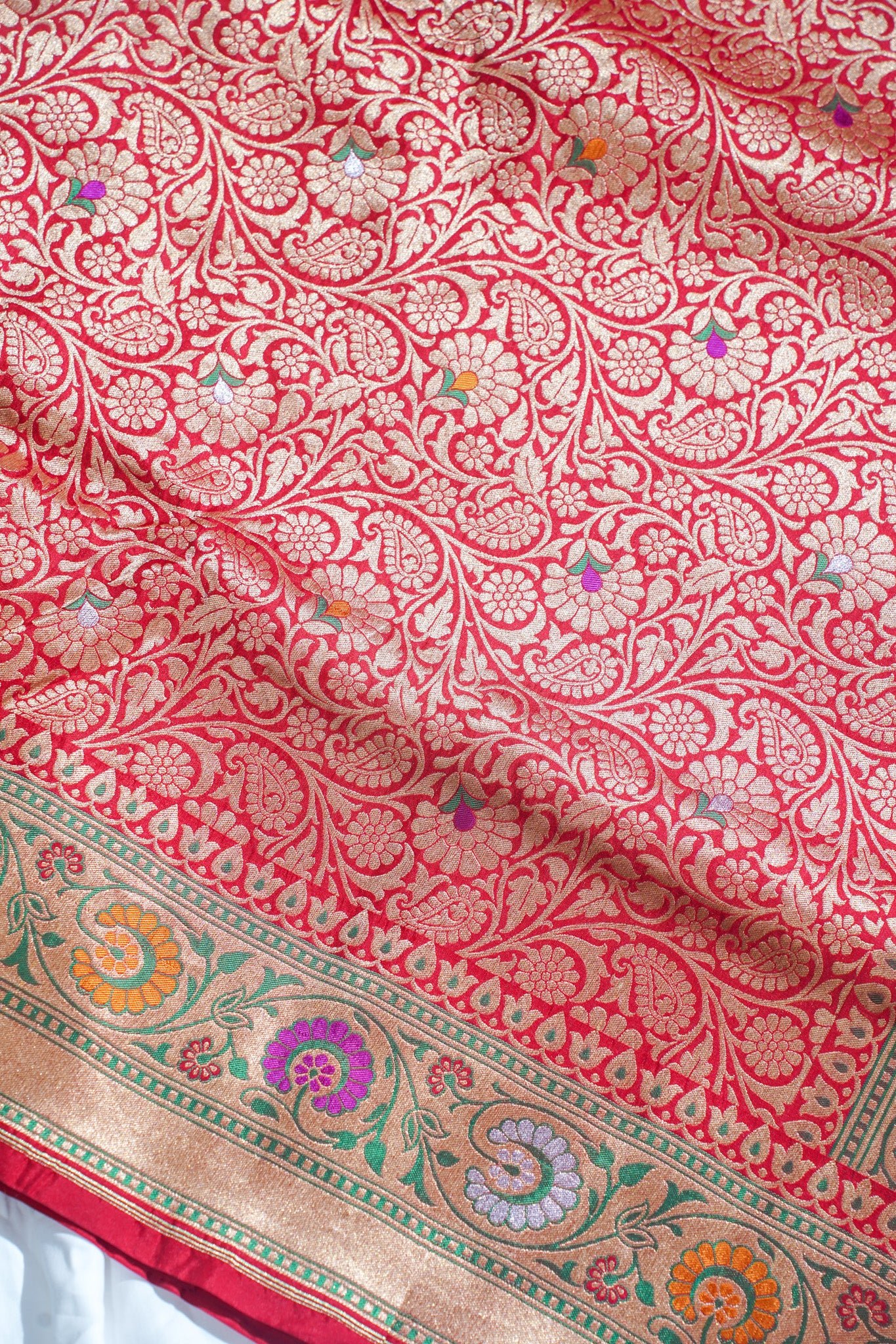 "VIRASAT 252" Banarasi Pure Katan Silk Saree