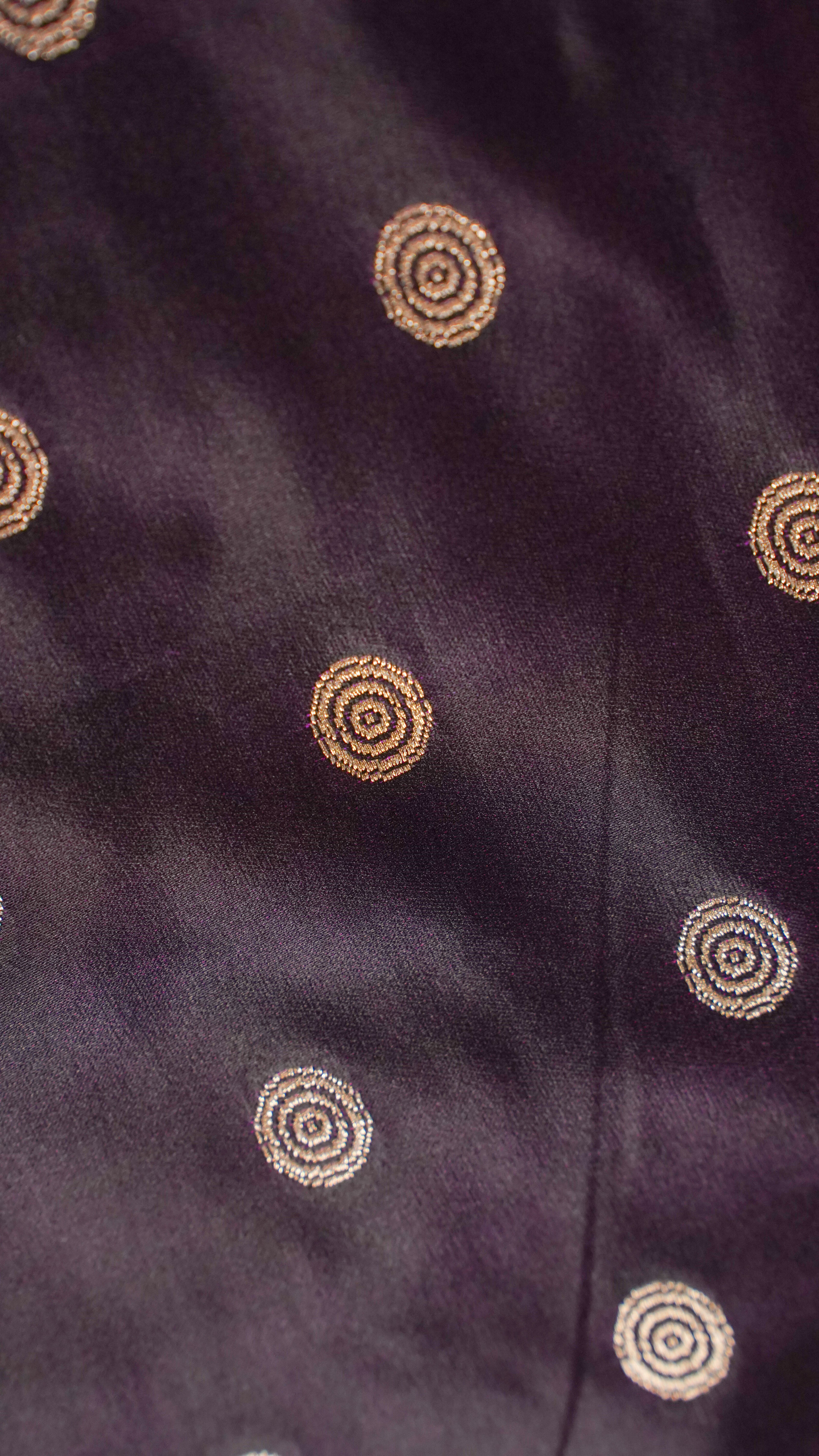 "WAAH BANARAS 055" Banarasi Pure Mashru silk saree with Ghat Border