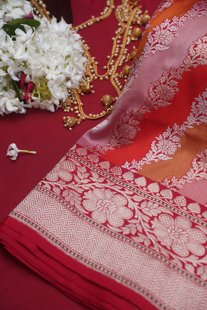 Rangkat Pure Kadwa Banarasi Handloom Saree