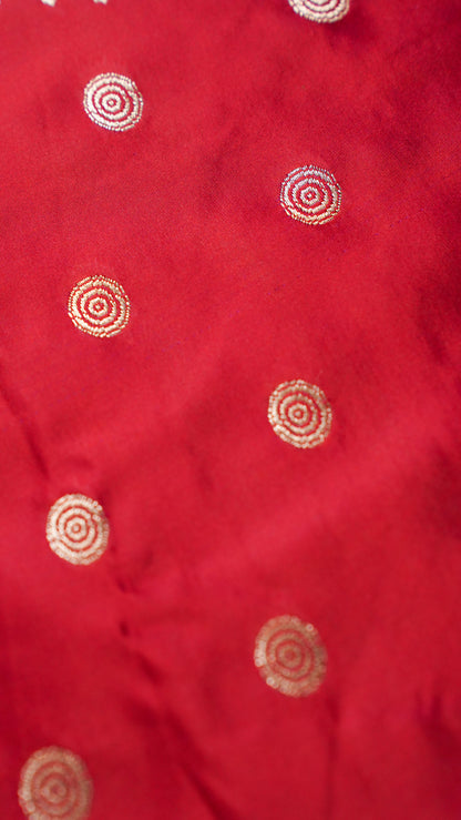 Banarasi Pure Massaru silk saree with Ghat Border