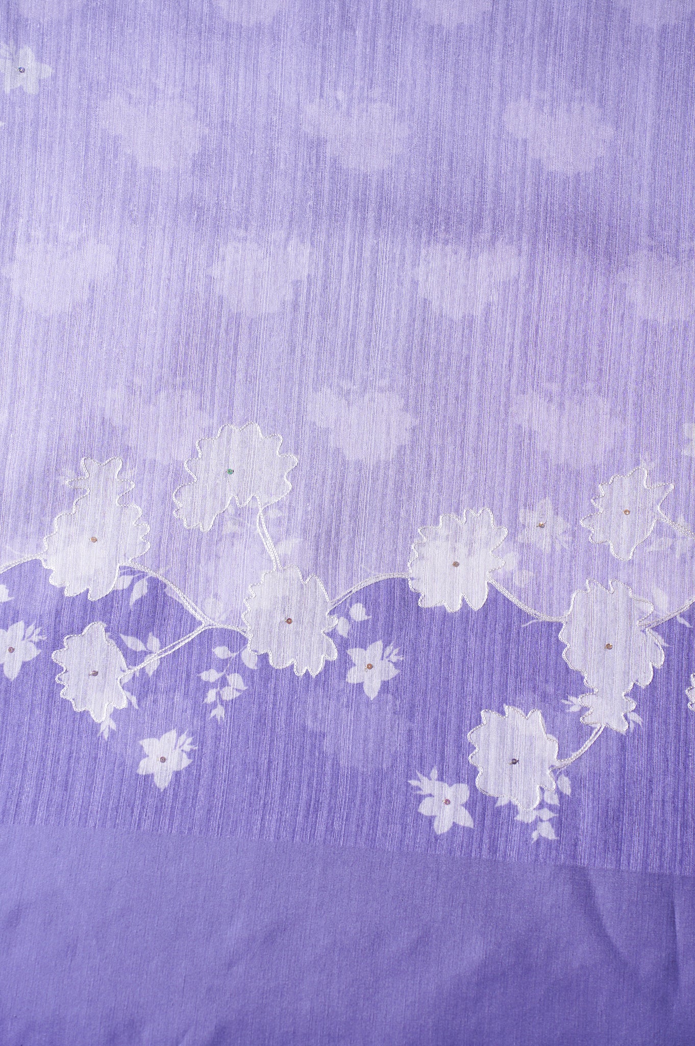 "UTSAV BANARAS 278" Banarasi Elegant Lavender Aari Work Matka Silk Saree