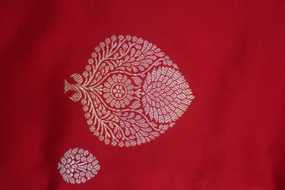 Red Pure Kadwa Banarasi Handloom Saree