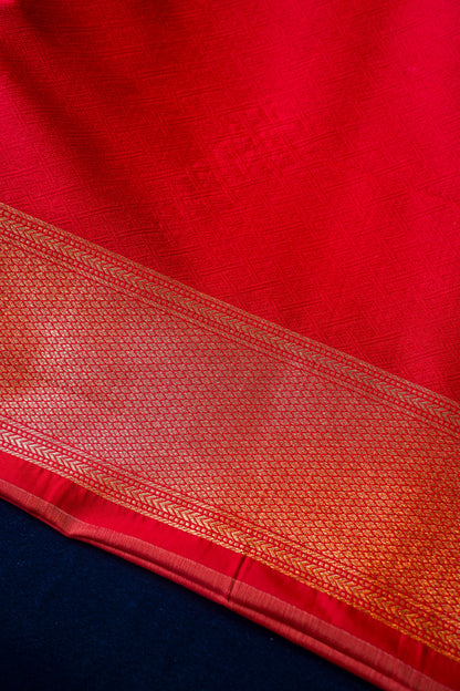 Golden Pure Banarasi Silk Handloom Saree