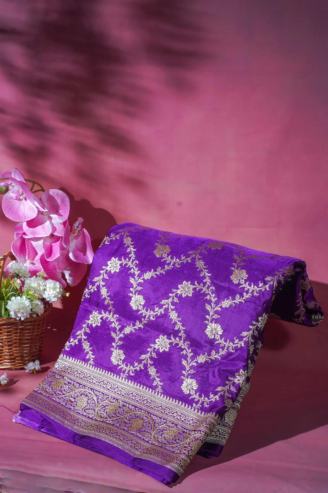 "WAAH BANARAS 093" Banarasi Elegance Satin Silk Saree