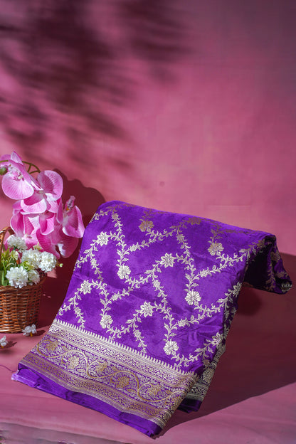 "Waah Banaras 093" Banarasi Elegance Satin Silk Saree