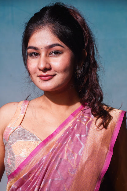 "Virasat 261" Banarasi Nelambari Pure Katan Jamdani Sona Rupa Silk Saree