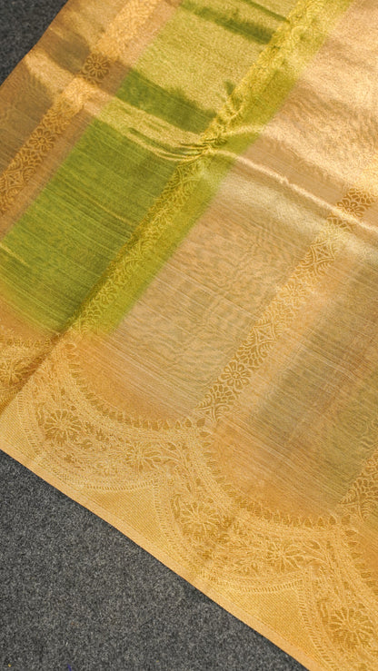"UTSAV BANARAS 150" Banarasi Radiant Golden Kanjivaram Tissue Silk Sare