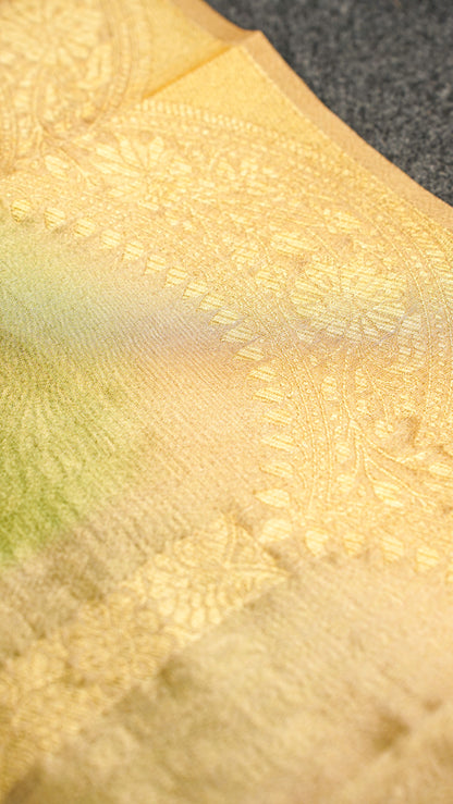 "UTSAV BANARAS 150" Banarasi Radiant Golden Kanjivaram Tissue Silk Sare