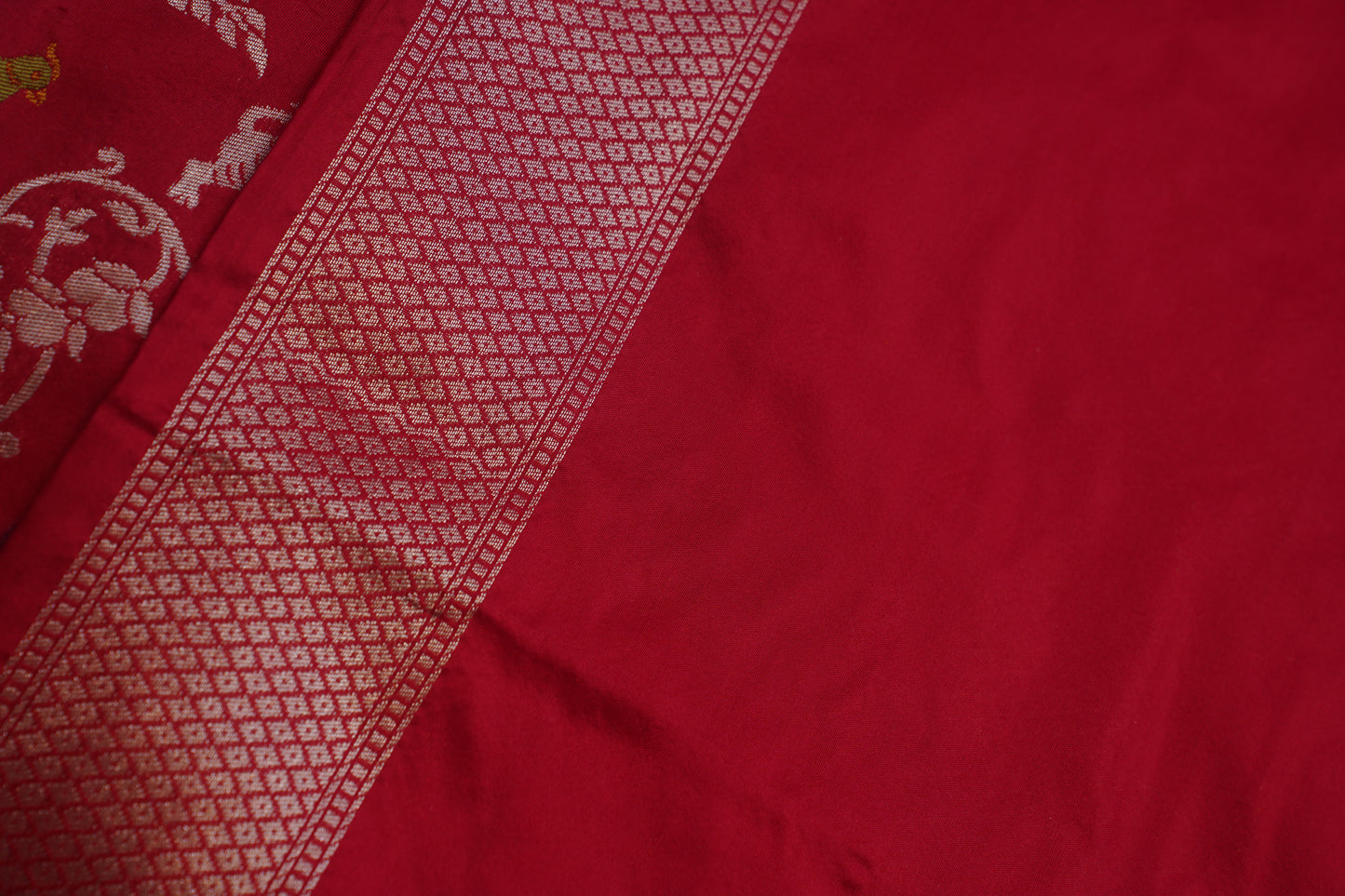 Red Pure Kadwa Banarasi Handloom Saree