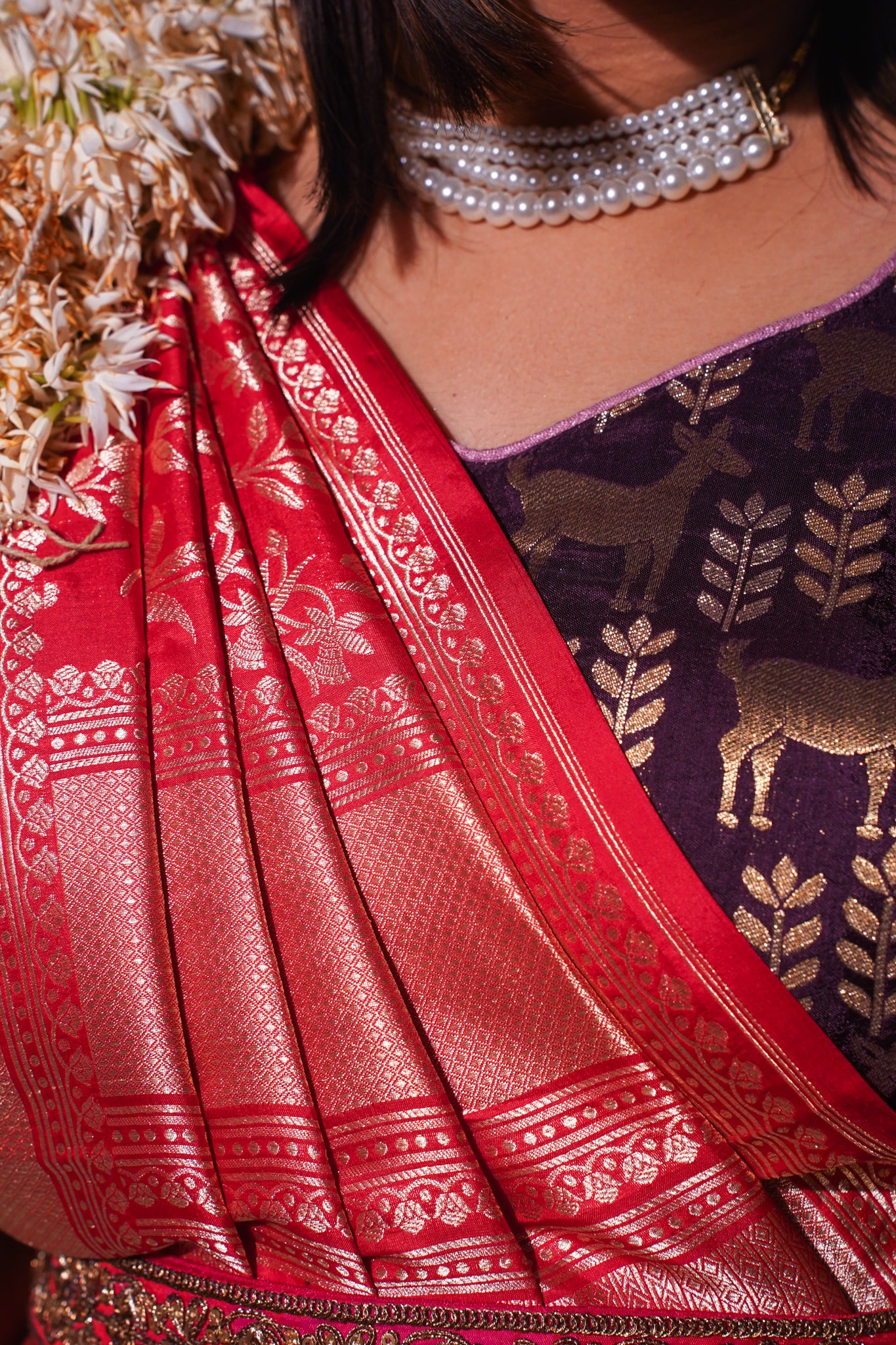"VIRASAT 255" Banarasi Malbari Silk Saree