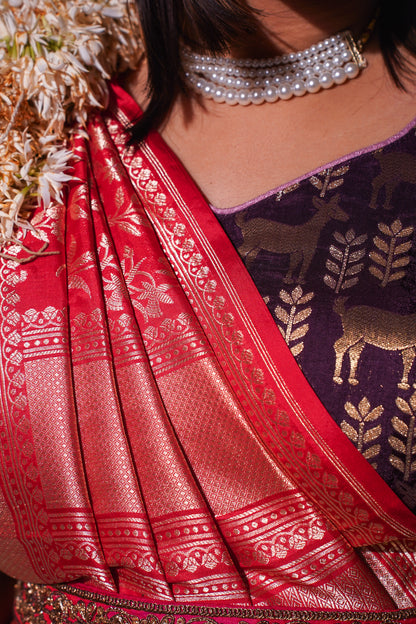 "Virasat 255" Banarasi Malbari Silk Saree