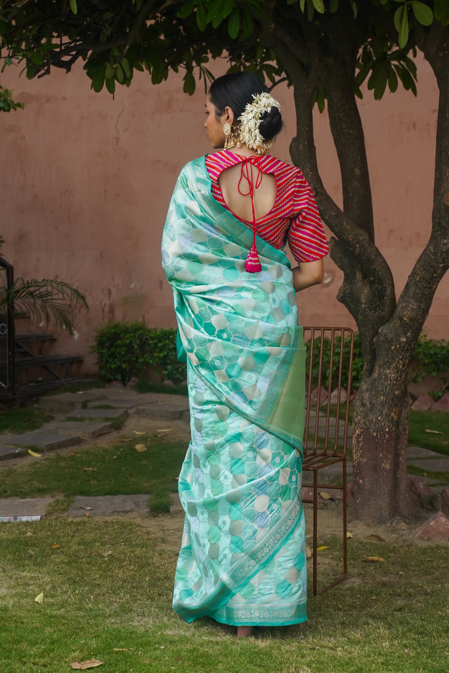 Handwoven Rangkat Banarasi Katan Silk Saree