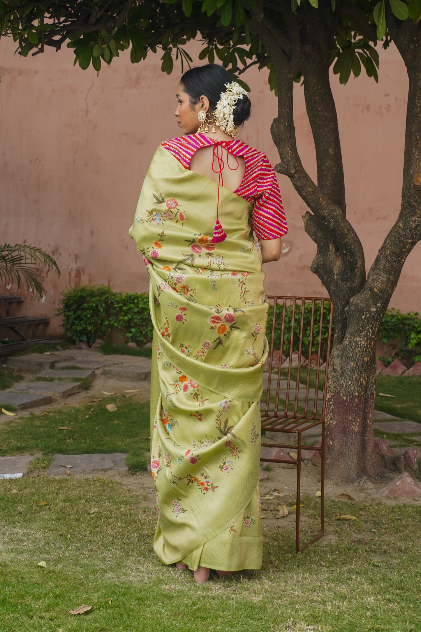 Pista Green Pure Soft Silk Banarasi Handwoven Saree