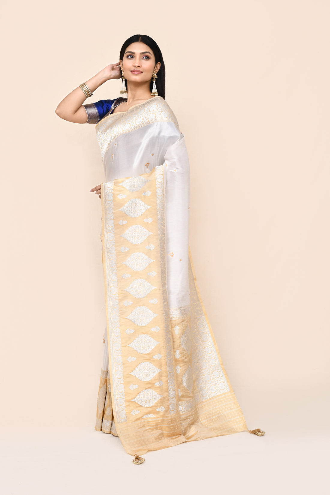 "VIRASAT 181" Pure Banarasi Tissue Silk Saree With Kadwa Weaving
