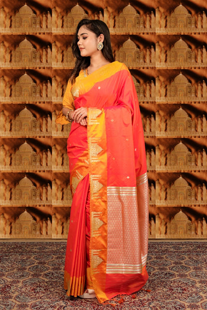 Unique Ajooba Banarasi Soft Silk Saree: Inspired by the Taj