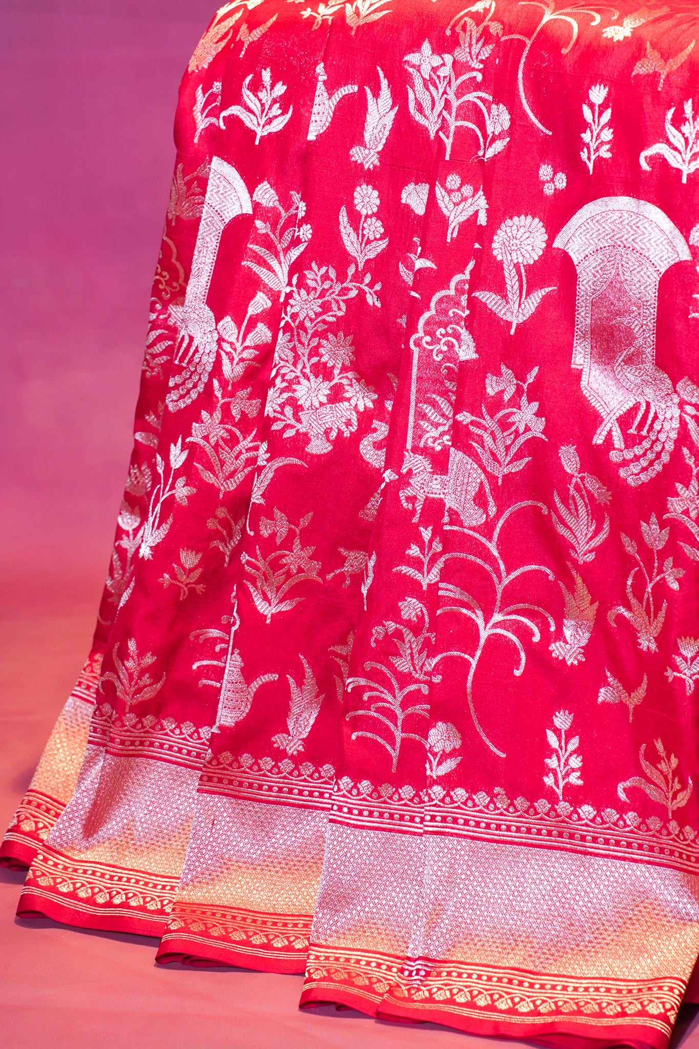 "VIRASAT 255" Banarasi Malbari Silk Saree