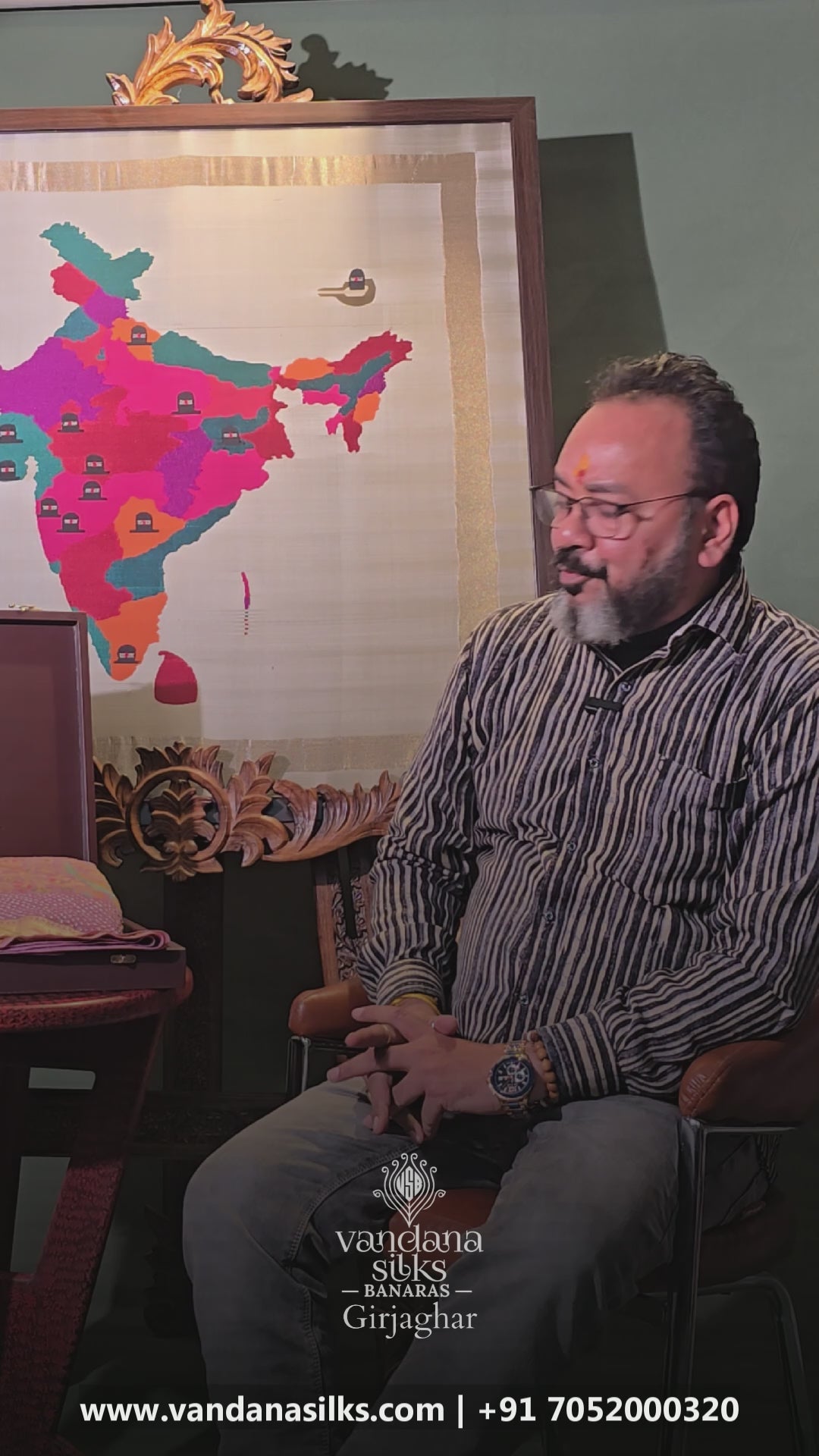 Founder Choice 038: Pure Bandhani Gajji Silk Lavender Saree with Meenakari Body &amp; Bird Motif Border (Silk Certified)