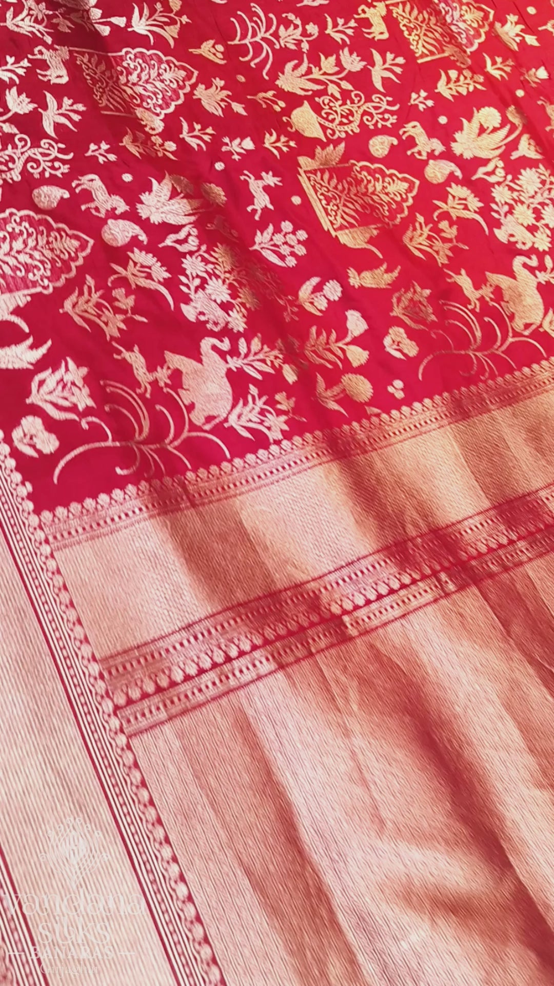 "VIRASAT 255" Banarasi Malbari Silk Saree