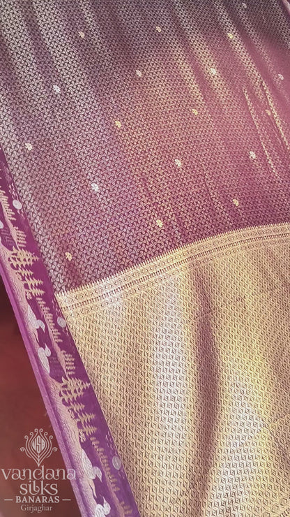 "Waah Banaras 098" Banarasi Soft Mashru Silk With Brocade Work 100% Pure Vegan